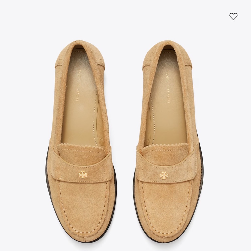 Tory Burch classic Suede Penny Loafers almost new